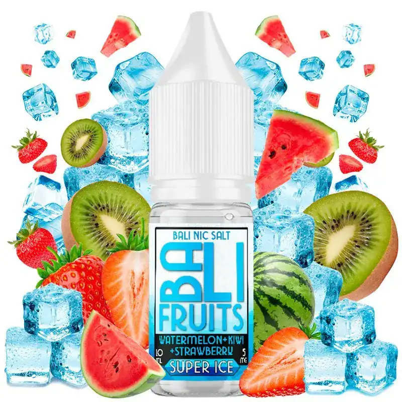 Bali Fruits Salts Watermelon Strawberry Kiwi Super Ice 10ml Bali Fruits Salts Watermelon Strawberry Kiwi Super Ice 10ml