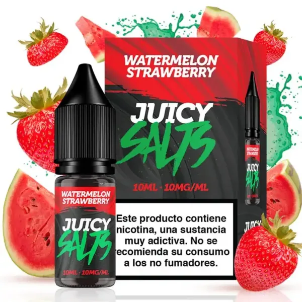 Sales de Nicotina Juicy Salts Watermelon Strawberry 10ml