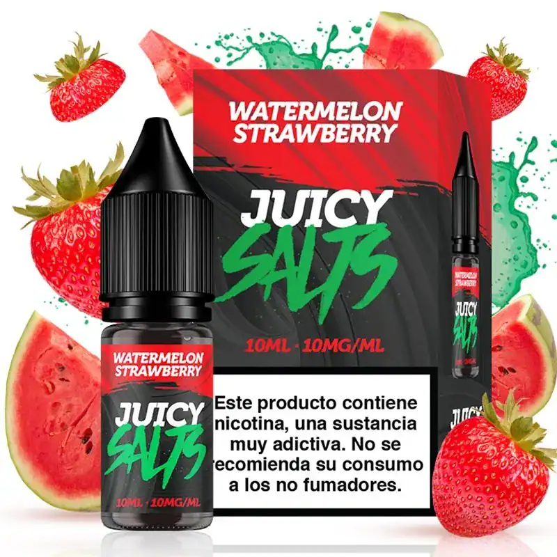 Sales de Nicotina Juicy Salts Watermelon Strawberry 10ml