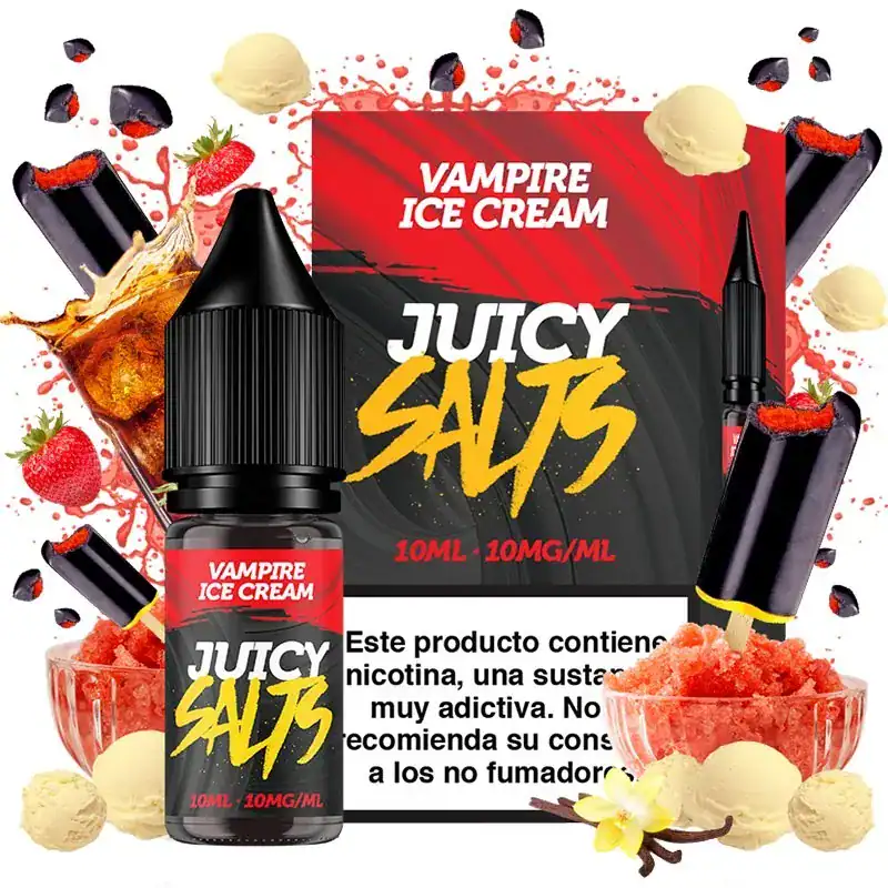 Juicy Salts Vampire Ice Cream 10ml Juicy Salts Vampire Ice Cream 10ml