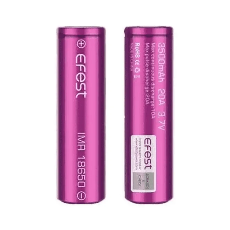 Efest Bateria Accus IMR 18650 3500mAh 20A (2pcs) Efest Bateria Accus IMR 18650 3500mAh 20A (2pcs)