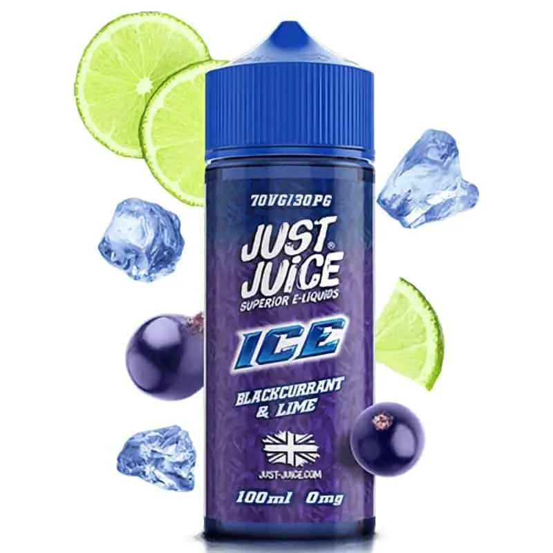 Just Juice Blackcurrant & Lime Ice 100ml Just Juice Blackcurrant & Lime Ice 100ml