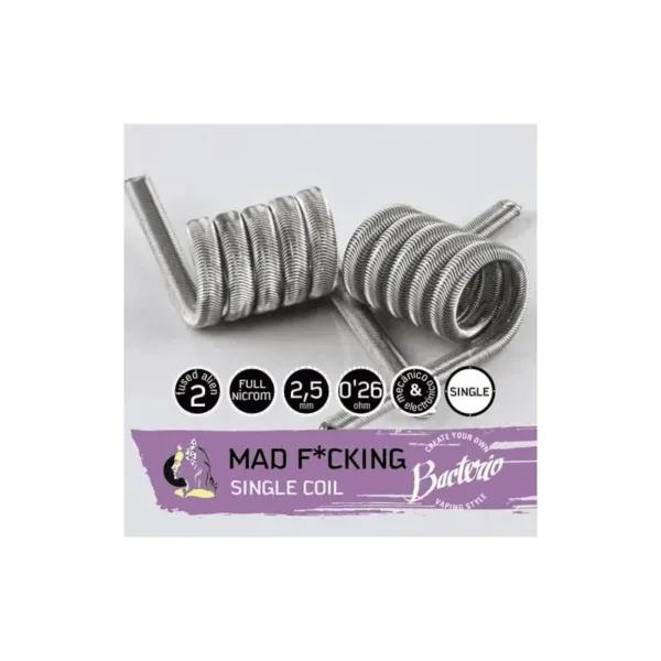 Bacterio Coils Mad f*cking Single 0.26ohm (Pack 2)