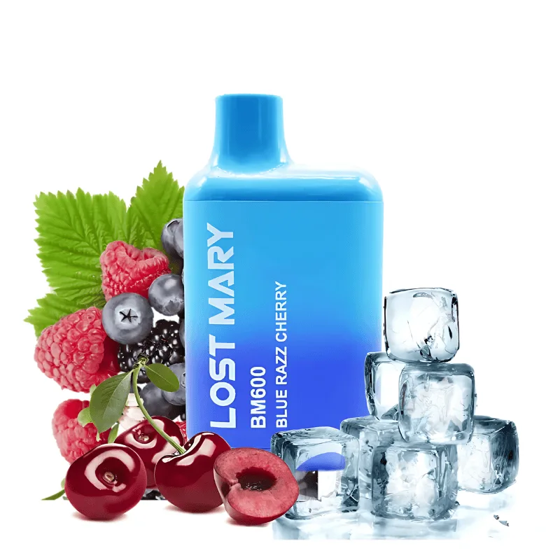Lost Mary BM600 Blue Razz Cherry 20mg Lost Mary BM600 Blue Razz Cherry 20mg