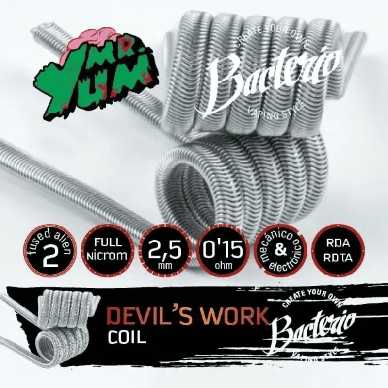 Bacterio Coils Devils Work 0.15ohm (Pack 2) Bacterio Coils Devils Work 0.15ohm (Pack 2)
