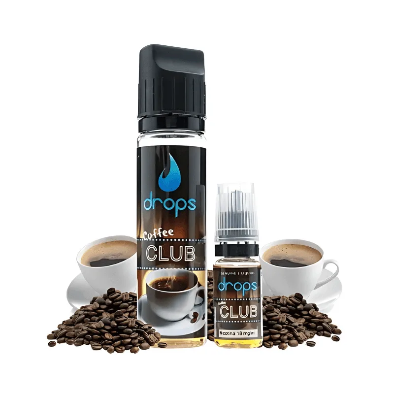 Drops Coffee Club 50ml + 10ml 18mg Drops Coffee Club 50ml + 10ml 18mg