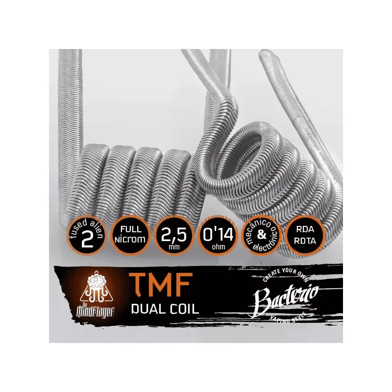 Bacterio Coils The Mindflayer TMF 0.14ohm (Pack 2) Bacterio Coils The Mindflayer TMF 0.14ohm (Pack 2)