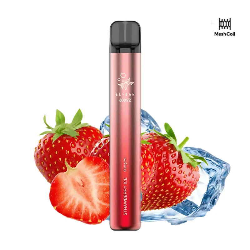Elfbar 600 V2 Strawberry Ice 20mg Elfbar 600 V2 Strawberry Ice 20mg