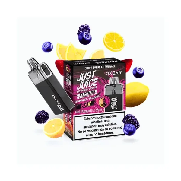 Just Juice & Oxbar Rellenable Berry Burst & Lemonade 20mg