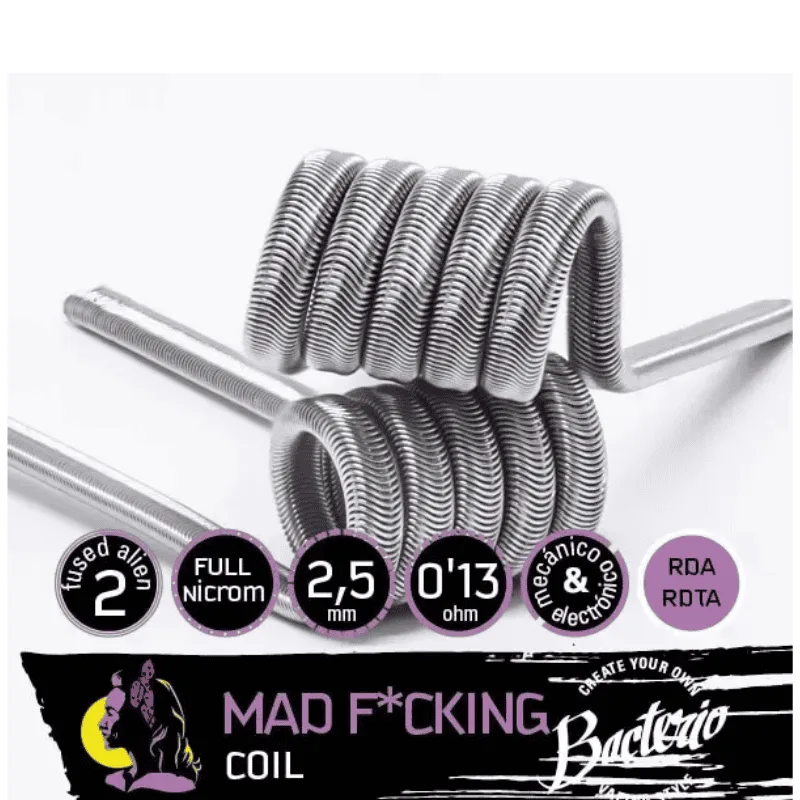 Bacterio Coils Mad F*cking 0.13ohm (Pack 2)
