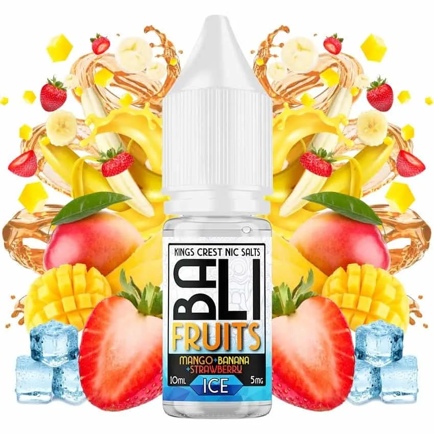 Bali Fruits Salts Mango Banana Strawberry Ice 10ml Bali Fruits Salts Mango Banana Strawberry Ice 10ml