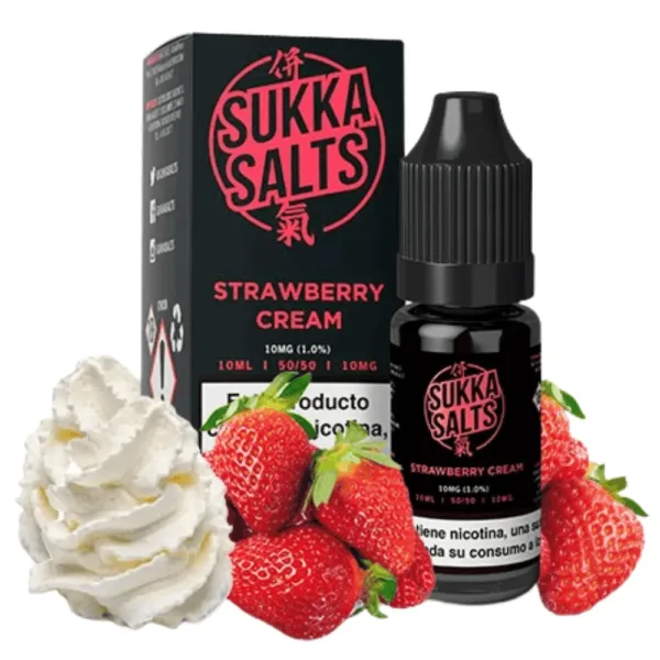 Sukka Black Salts Strawberry Cream 10ml