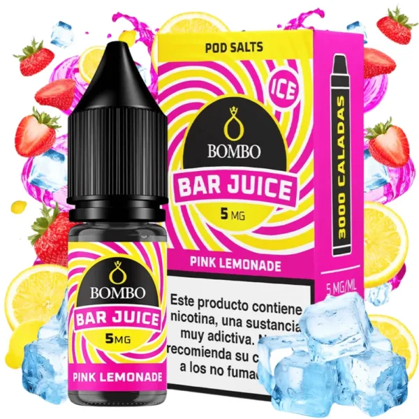 Bombo Salts Bar Juice Pink Lemonade Ice 10ml