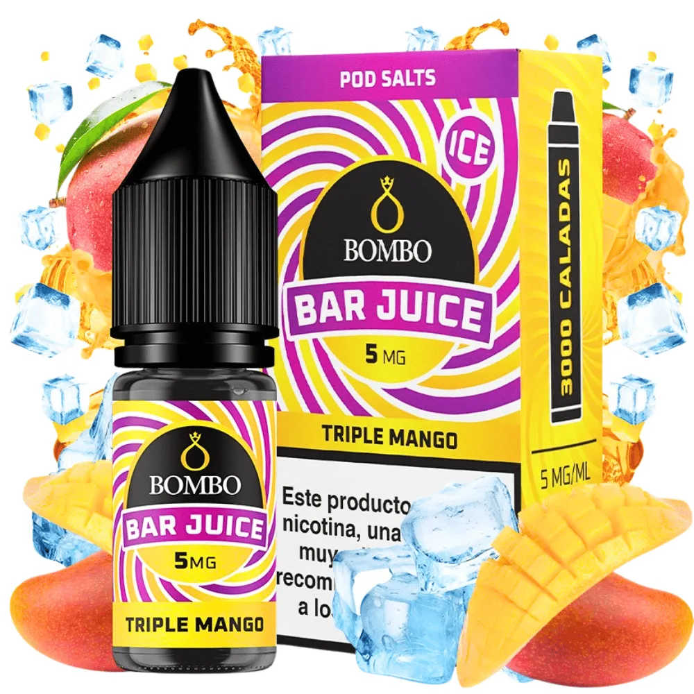 Bombo Salts Bar Juice Triple Mango Ice 10ml