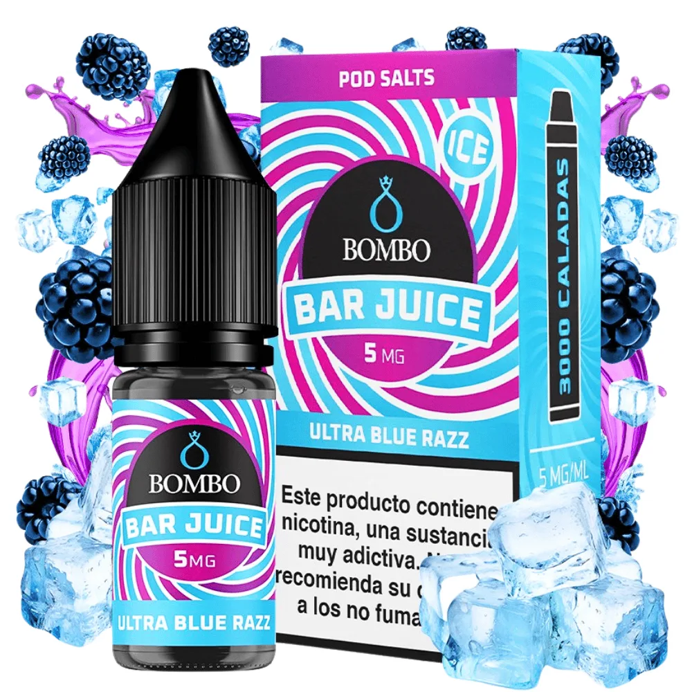 Bombo Salts Bar Juice Ultra Blue Razz Ice 10ml