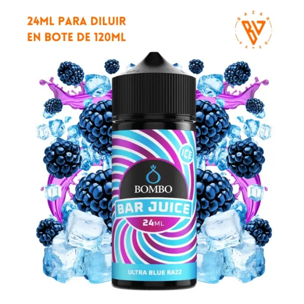Aroma Bombo Bar Juice Ultra Blue Razz Ice 24ml