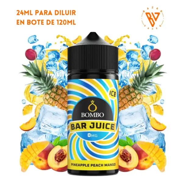 Aroma Bombo Bar Juice Pineapple Peach Mango Ice 24ml