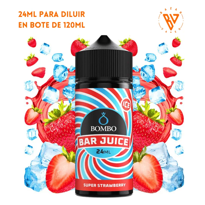 Aroma Bombo Bar Juice Super Strawberry Ice 24ml Aroma Bombo Bar Juice Super Strawberry Ice 24ml