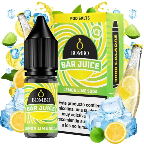 Bombo Salts Bar Juice Lemon Lime Soda Ice 10ml