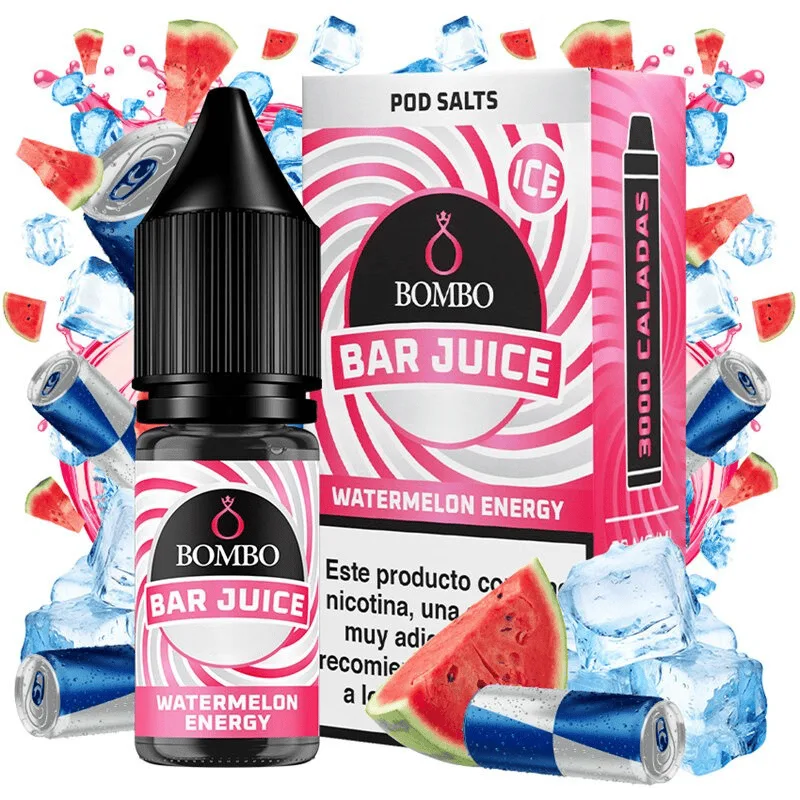 Bombo Salts Bar Juice Watermelon Energy Ice 10ml