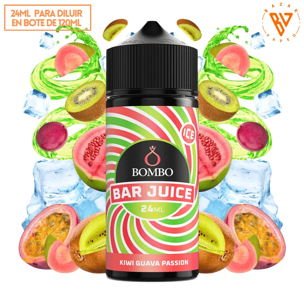 Aroma Bombo Bar Juice Kiwi Guava Passion Ice 24ml Aroma Bombo Bar Juice Kiwi Guava Passion Ice 24ml