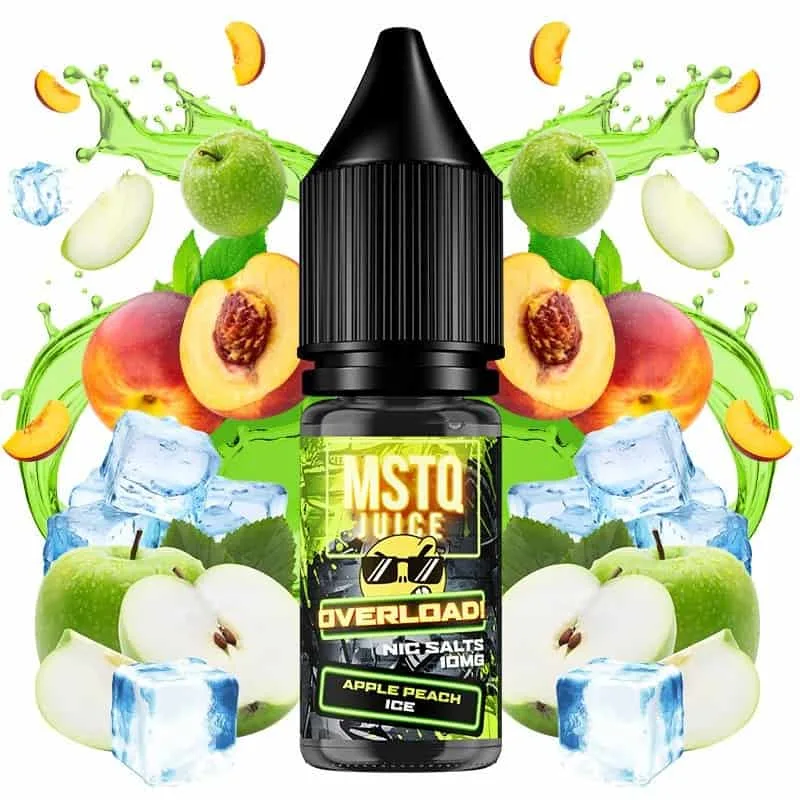 MSTQ Juice Overload Salts Apple Peach Ice 10ml MSTQ Juice Overload Salts Apple Peach Ice 10ml