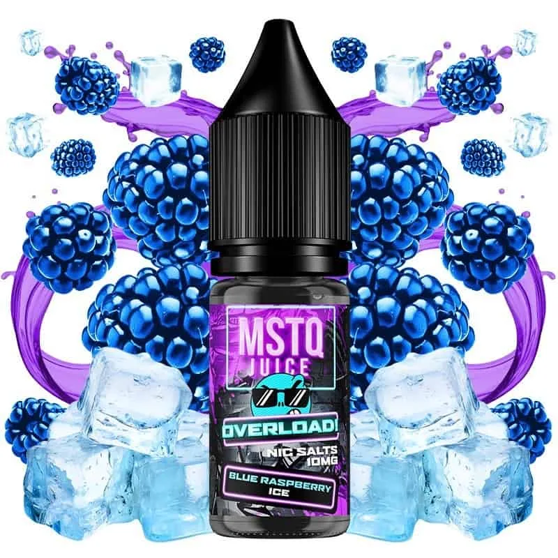 MSTQ Juice Overload Salts Blue Raspberry Ice 10ml MSTQ Juice Overload Salts Blue Raspberry Ice 10ml