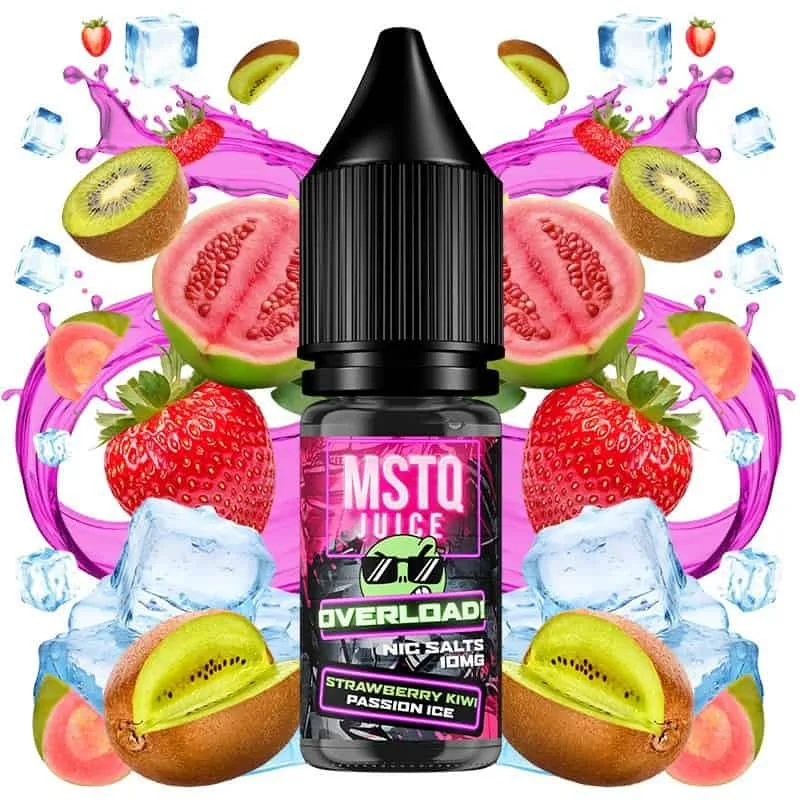 MSTQ Juice Overload Salts Strawberry Kiwi Passion Ice 10ml MSTQ Juice Overload Salts Strawberry Kiwi Passion Ice 10ml
