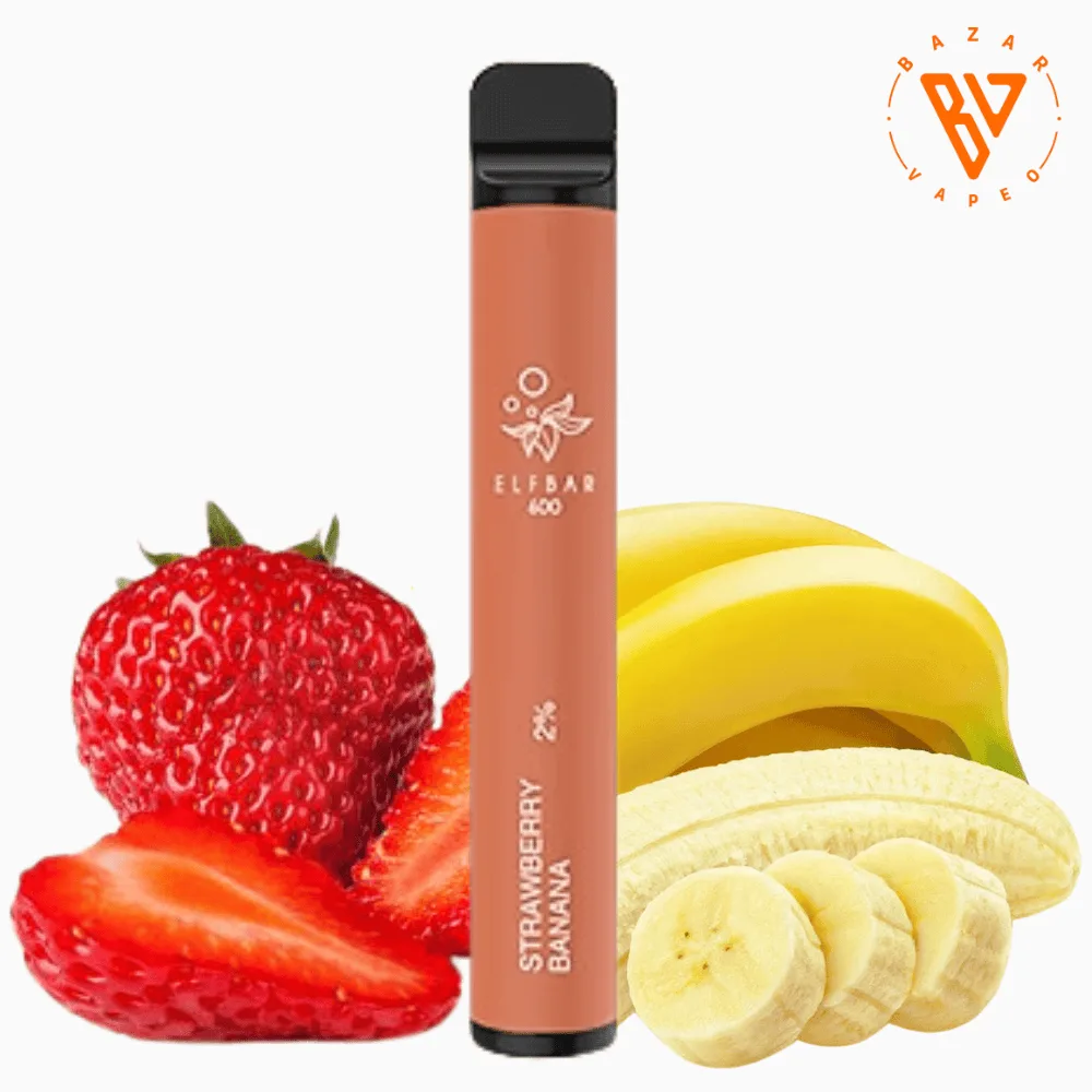 Elf Bar 600 Strawberry Banana 20mg Elf Bar 600 Strawberry Banana 20mg