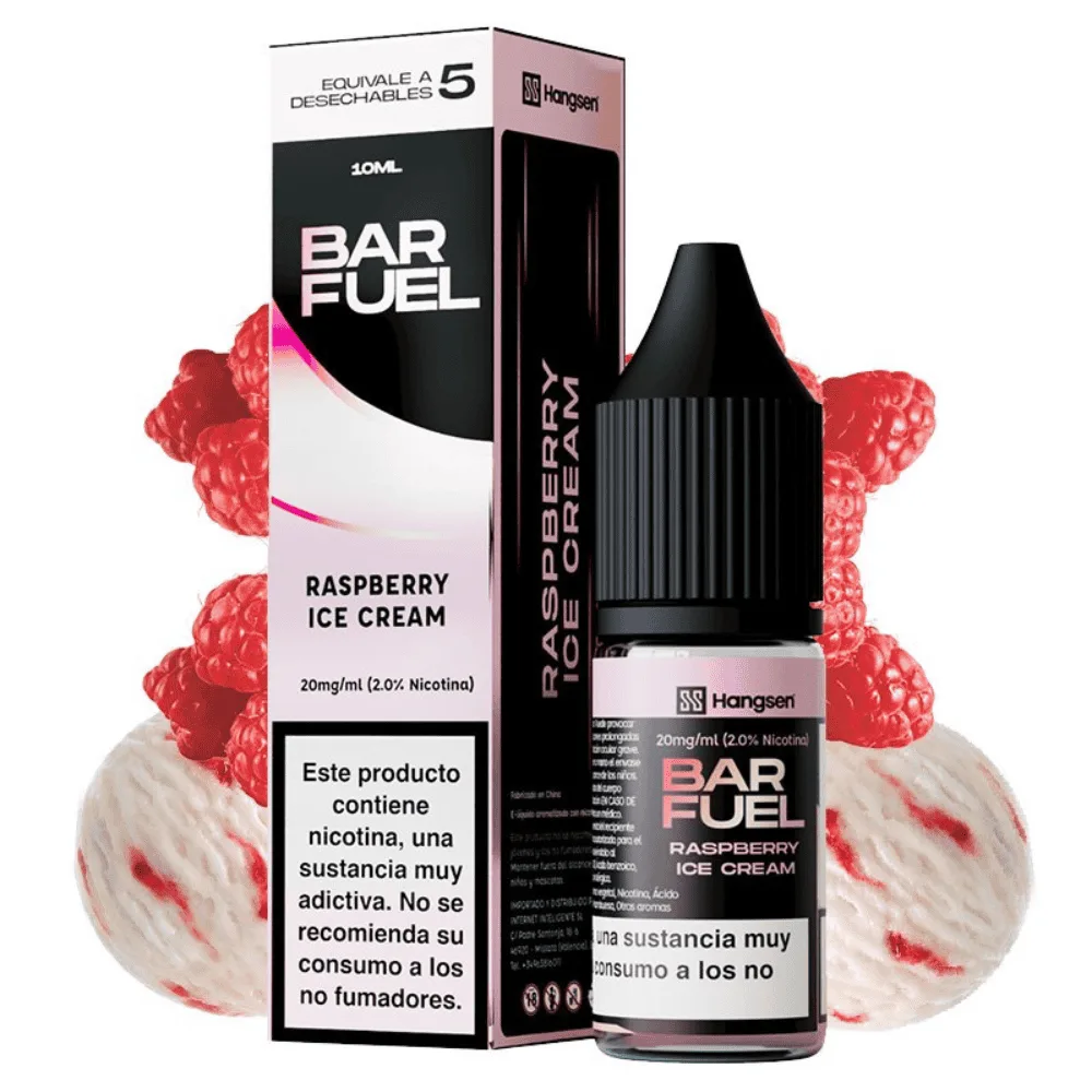 Hangsen Salts Bar Fuel Raspberry Ice Cream 10ml Hangsen Salts Bar Fuel Raspberry Ice Cream 10ml