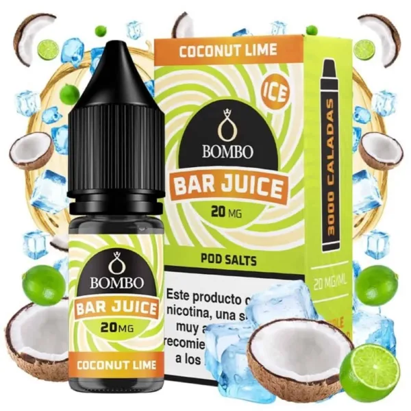 Bombo Salts Bar Juice Coconut Lime Ice 10ml
