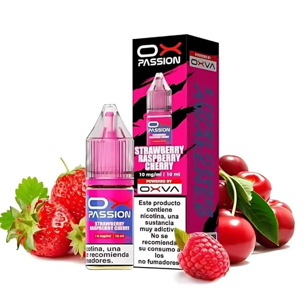 Oxva OX Passion Salts Strawberry Raspberry Cherry 10ml Oxva OX Passion Salts Strawberry Raspberry Cherry 10ml