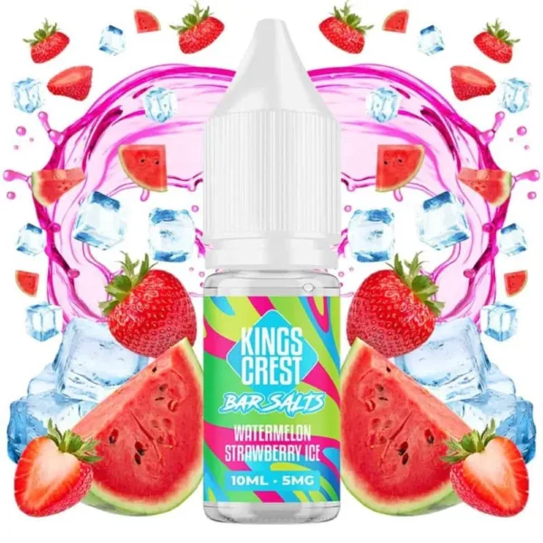 Kings Crest Salts Watermelon Strawberry Ice 10ml