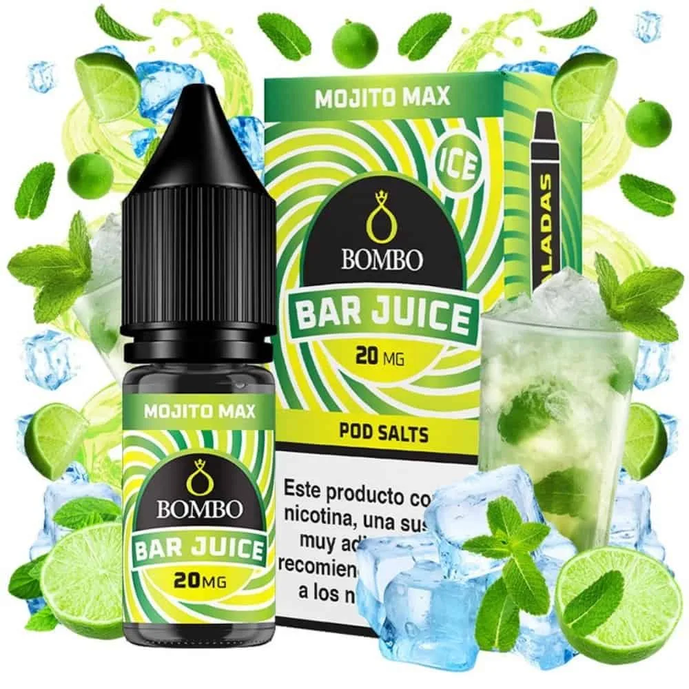 Bombo Salts Bar Juice Mojito Max Ice 10ml Bombo Salts Bar Juice Mojito Max Ice 10ml