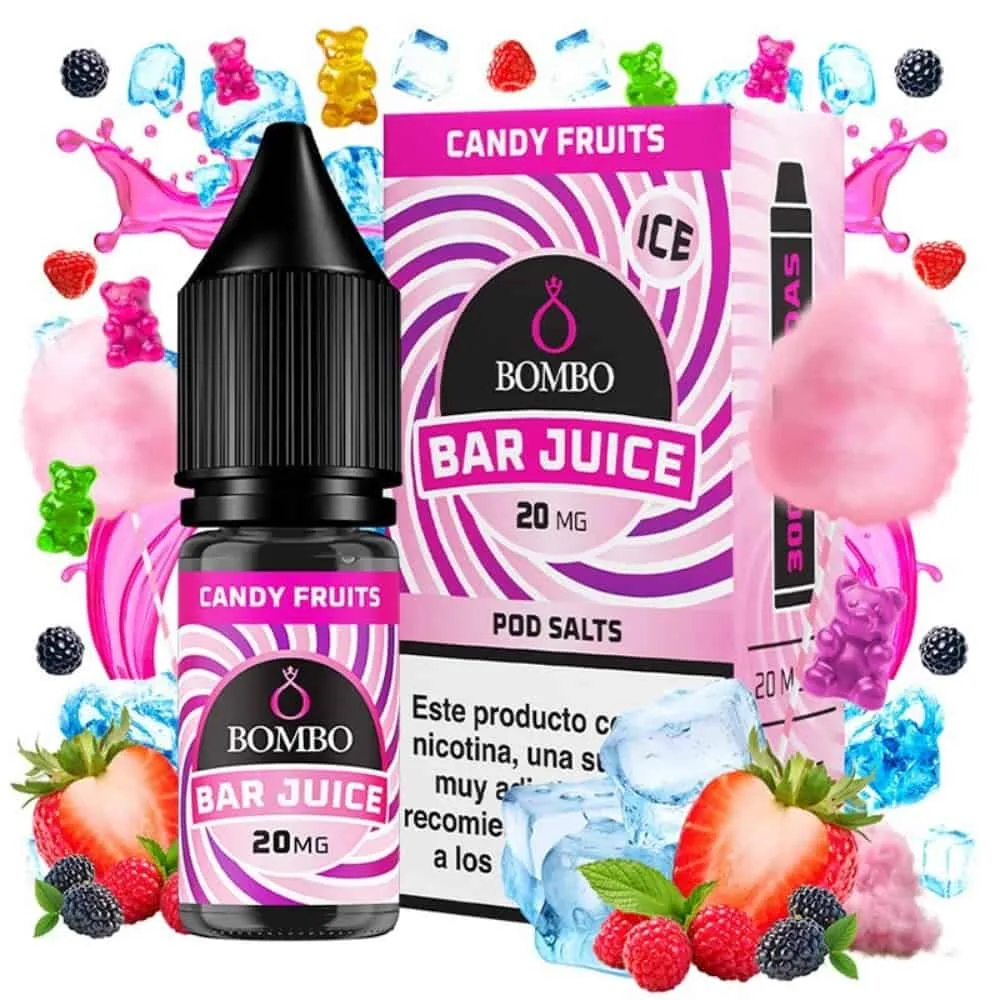 Bombo Salts Bar Juice Candy Fruits Ice 10ml Bombo Salts Bar Juice Candy Fruits Ice 10ml