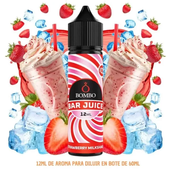 Aroma Bombo Bar Juice Strawberry Milkshake Ice 12ml