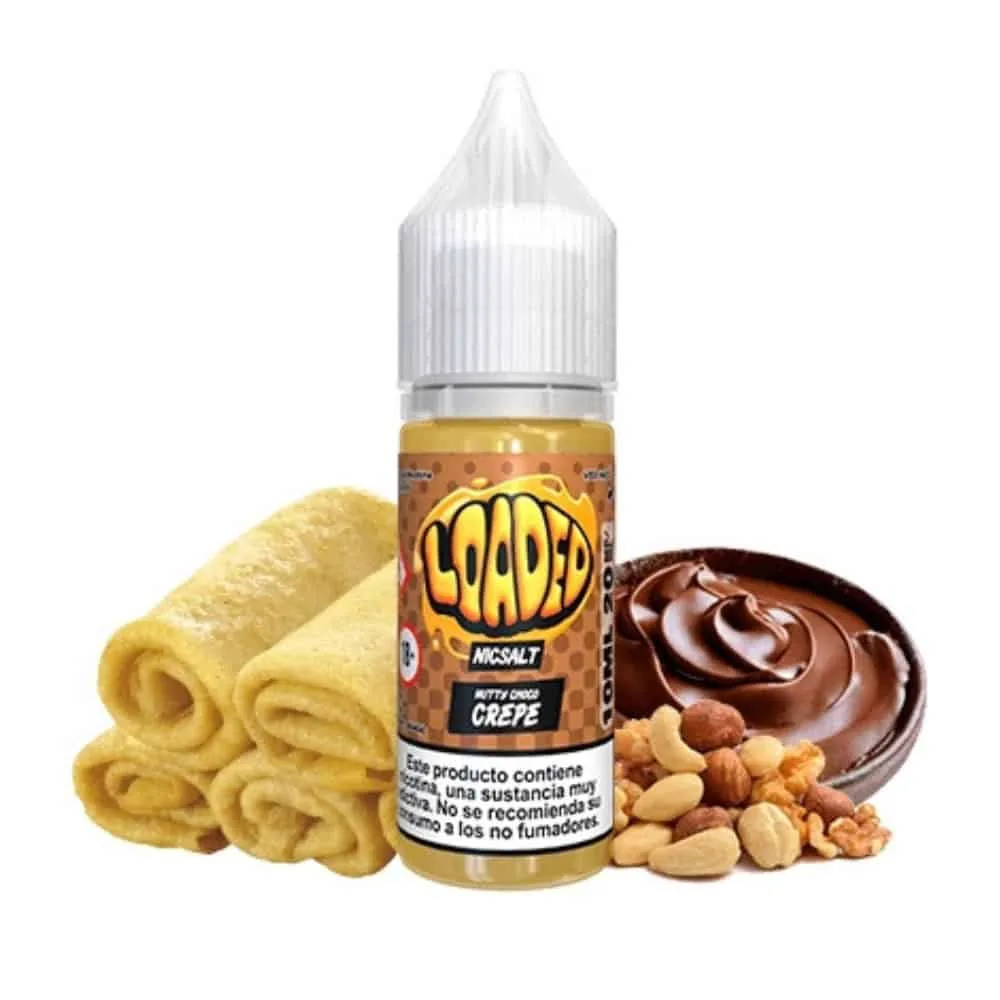 Loaded Salts Nutty Choco Crepe 10ml Loaded Salts Nutty Choco Crepe 10ml