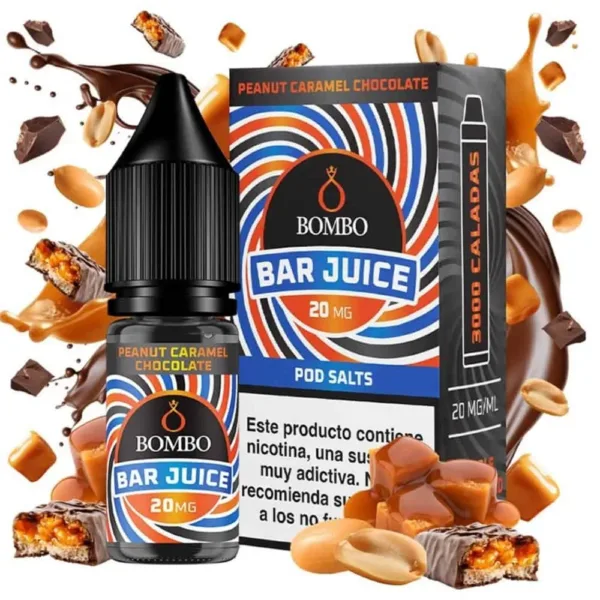 Bombo Salts Bar Juice Peanut Chocolate Caramel 10ml