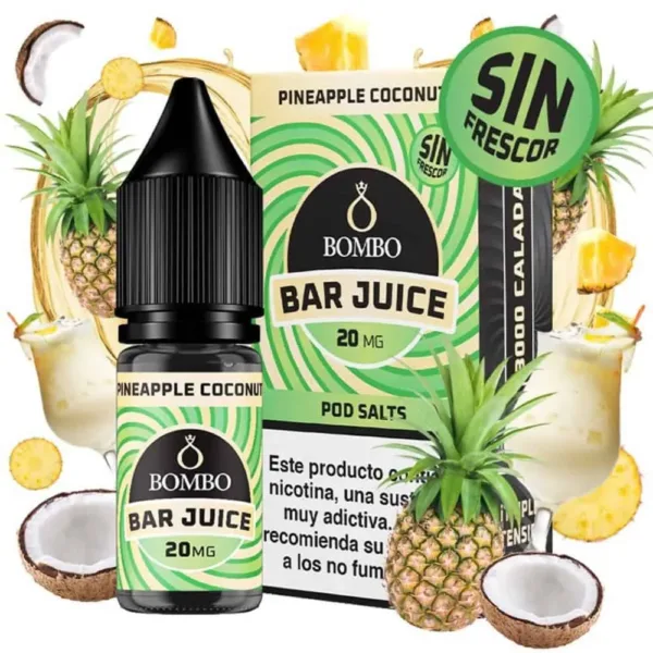 Bombo Salts Bar Juice Pineapple Coconut Sin Frescor 10ml