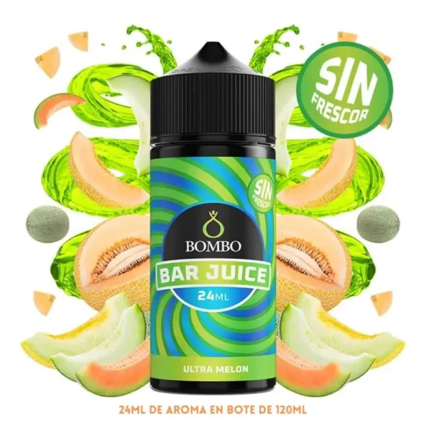 Aroma Bombo Bar Juice Ultra Melon Sin Frescor 24ml
