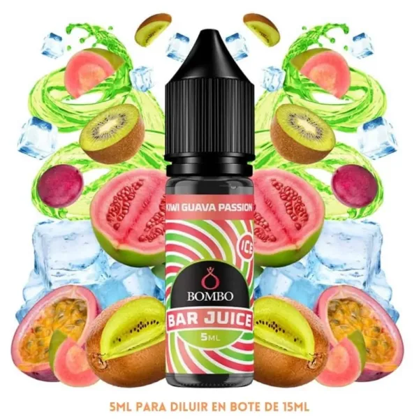 Aroma Bombo Bar Juice Kiwi Guava Passion Ice Mini Longfill