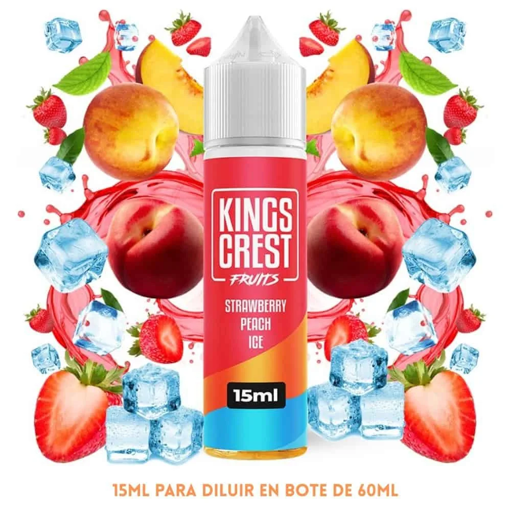 Aroma Kings Crest Strawberry Peach Ice Longfill 15/60ml Aroma Kings Crest Strawberry Peach Ice Longfill 15/60ml