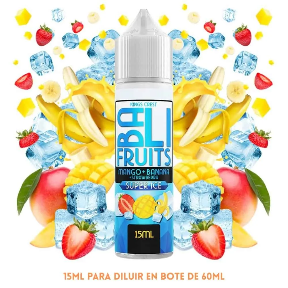 Aroma Bali Fruits Mango Banana Strawberry Super Ice Longfill 15/60ml Aroma Bali Fruits Mango Banana Strawberry Super Ice Longfill 15/60ml
