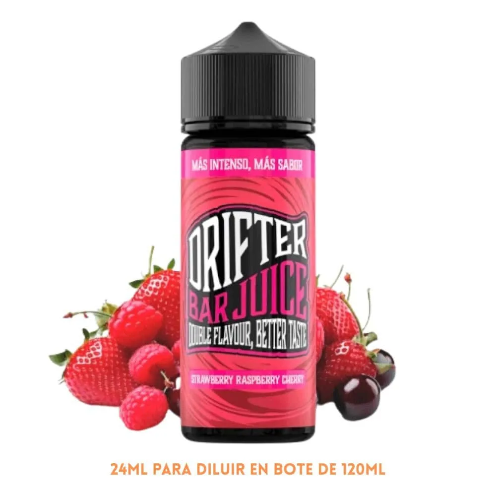 Aroma Drifter Bar Strawberry Raspberry Cherry Longfill 24/120ml