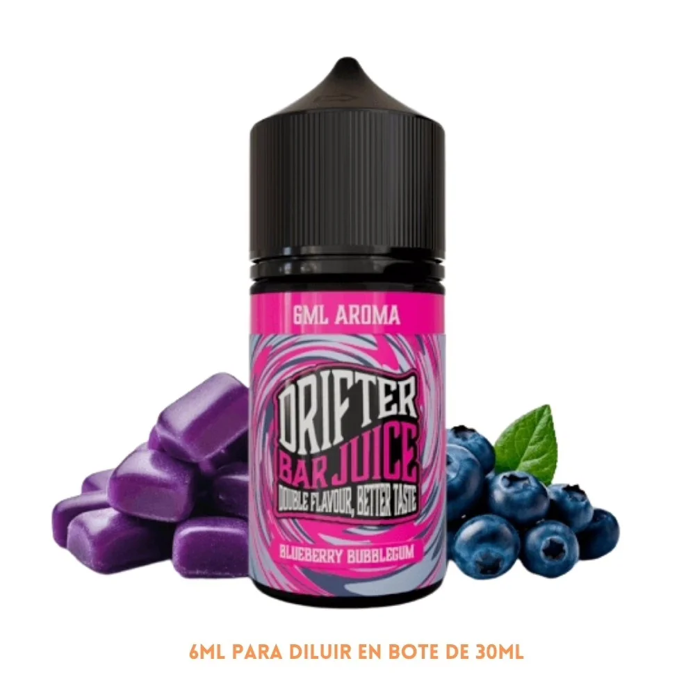Aroma Drifter Bar Blueberry Bubblegum Longfill 6/30ml - Imagen 1