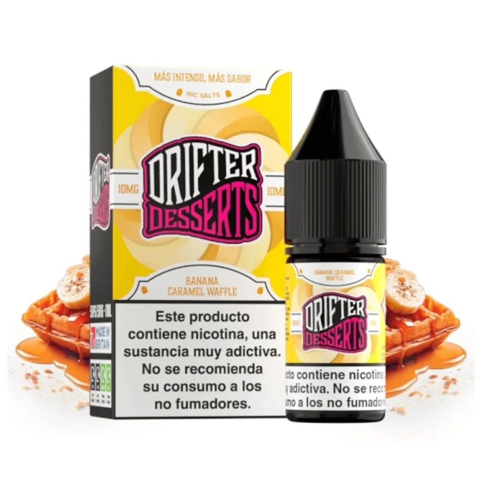 Drifter Bar Salts Banana Caramel Waffle 10ml - Imagen 1