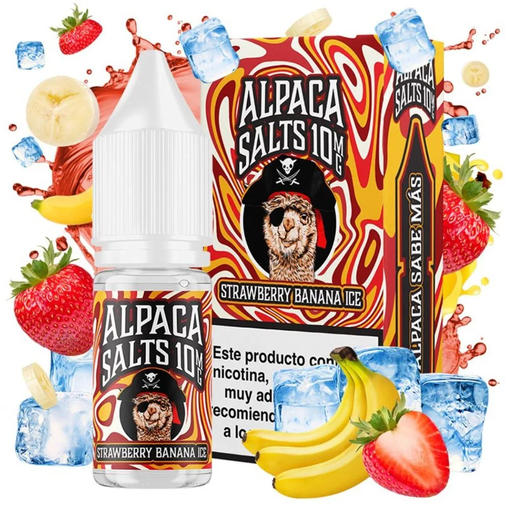 alpaca-salts-strawberry-banana-ice-10ml Alpaca Salts Strawberry Banana Ice