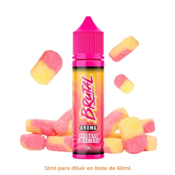 Aroma Just Juice Brutal Rhubarb And Custard Longfill 12ml