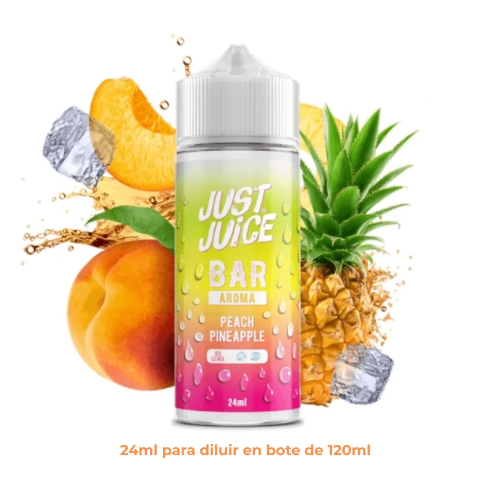 Aroma Just Juice Bar Peach Pineapple Longfill 24/120ml - Imagen 1