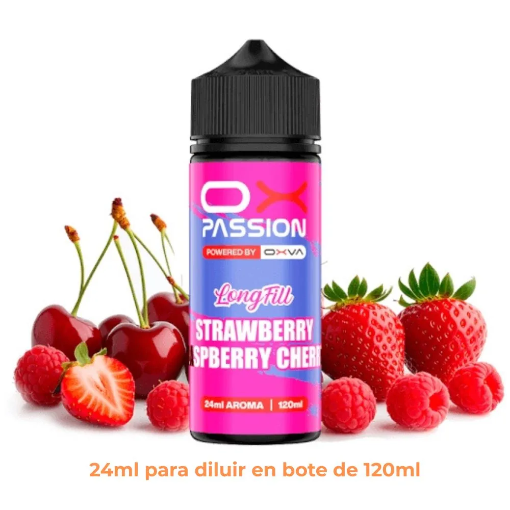 aroma-ox-passion-strawberry-raspberry-cherry-longfill-24ml Aroma Oxva Ox Passion Strawberry Raspberry Cherry 24ml